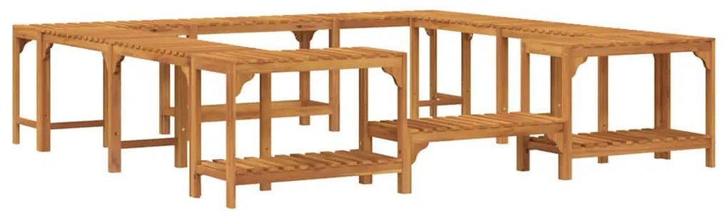 Entorno para Banheira de Hidromassagem Castanho 230 x 230 cm
