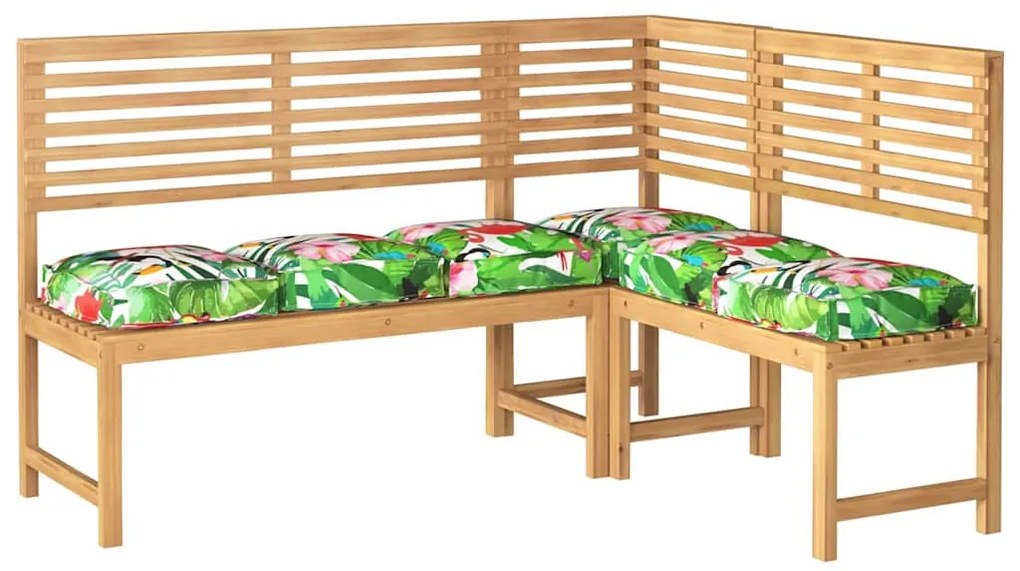 Almofadas de Palete para Assento 6 pcs Tropical Jungle 40x40x8 cm Teci