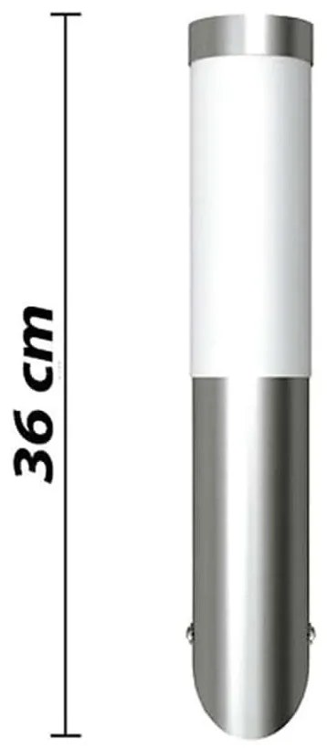 Candeeiros de parede para exterior 2 pcs aço inoxidável