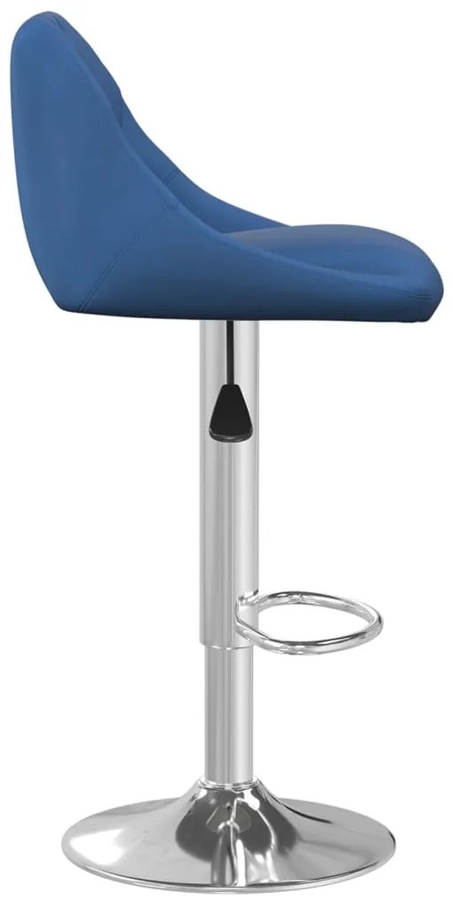 Bancos de bar 2 pcs veludo azul