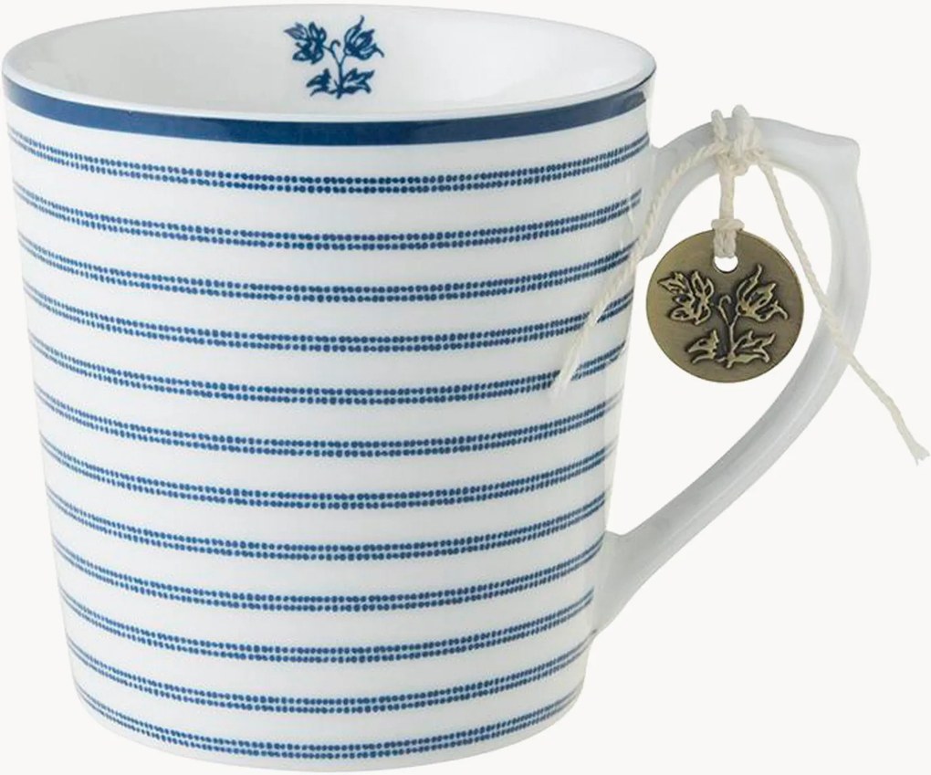 Canecas em porcelana Candy Stripe, conjunto de 4