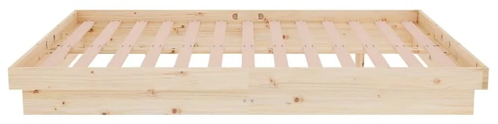 Estrutura de cama pequena casal 120x190 cm pinho maciço