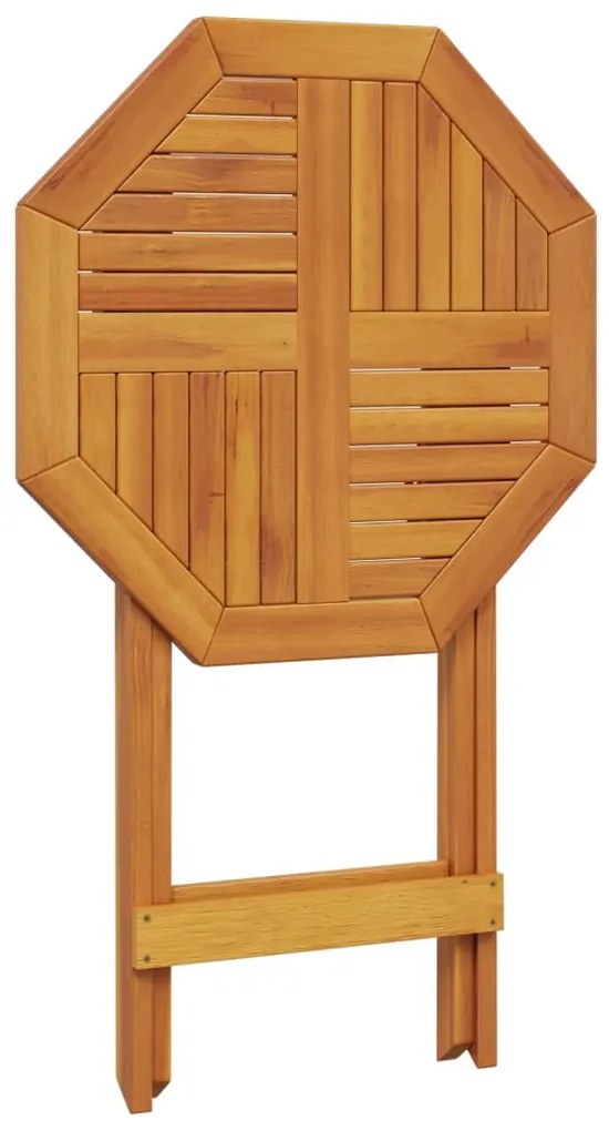 Mesa de jardim dobrável Ø60x75 cm madeira de acácia maciça