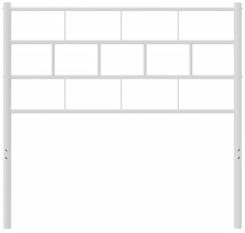 Cabeceira de cama 75 cm metal branco