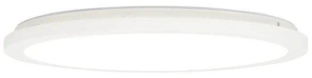 Candeeiro de teto branco 40cm redondo com LED regulável em 3 níveis IP44 - Steve Moderno