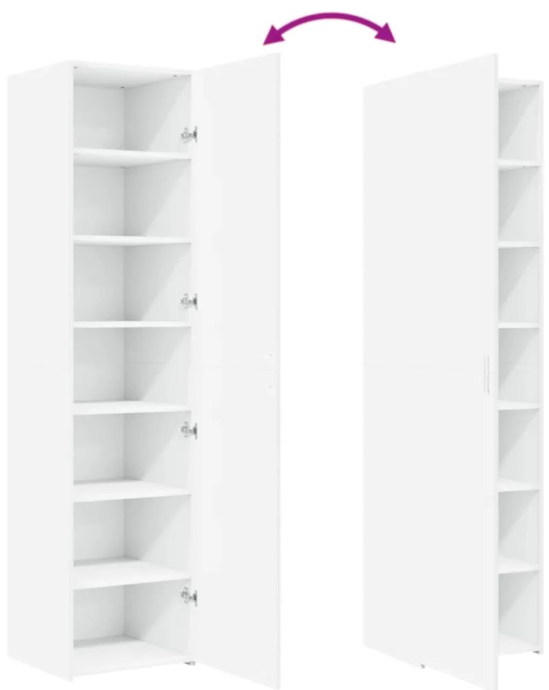 Armário alto 45x42,5x185 cm derivados de madeira branco