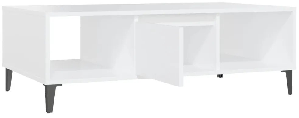 Mesa de centro 103,5x60x35 cm derivados de madeira branco