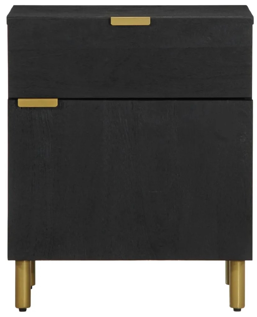 Mesa de cabeceira 50x33x60 cm derivados de madeira preto