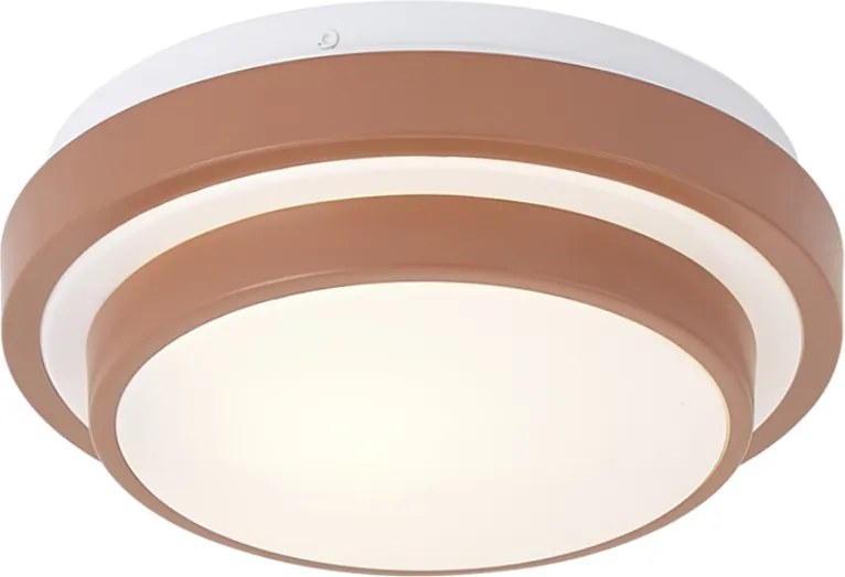Plafon Moderno Sienna com Branco 25cm IP44 - Walden