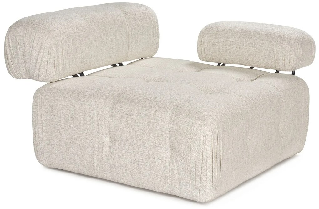 Sofá de 1 Lugar Doblo – Creme – 100x100x80 cm