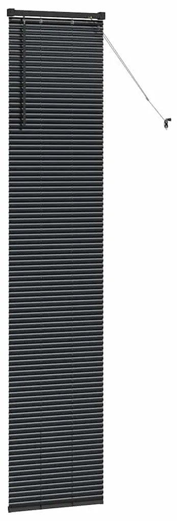 Persiana de Janela com cortinas Outros Manual Preto 40 x 220 cm Alumín