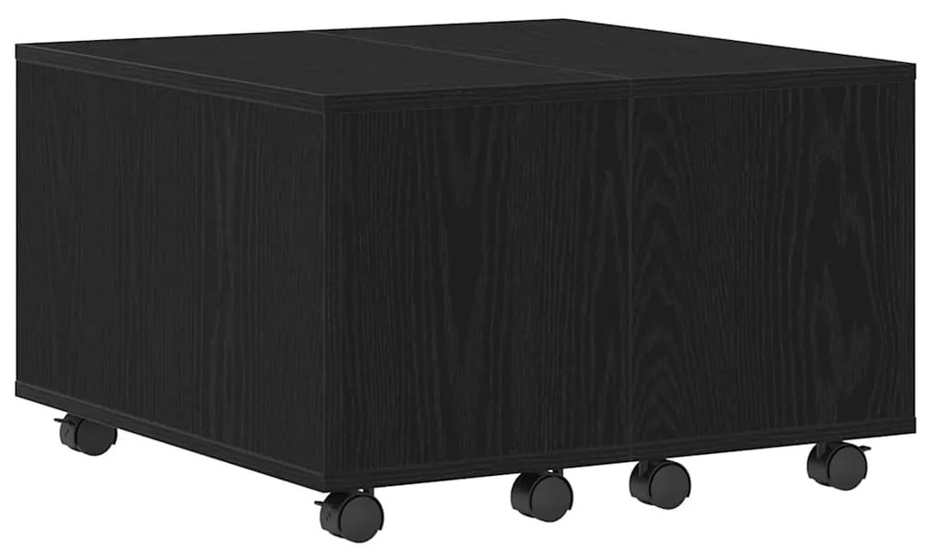 Mesa de Café vidaXL Carvalho Preto 60x60x38 cm Madeira Injetada