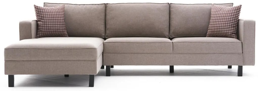 Sofá de Canto Kale – Creme – 258x83x181 cm