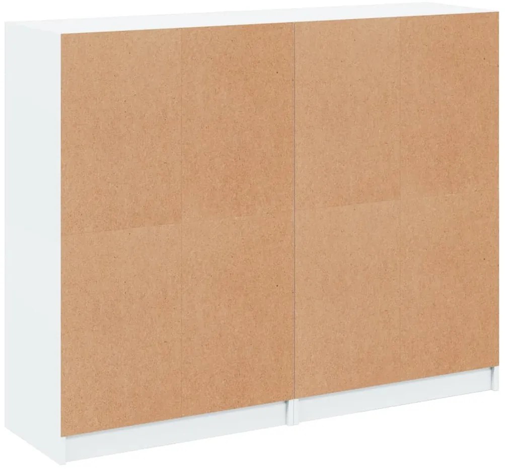 Estante c/ portas 136x37x109 cm derivados madeira branco
