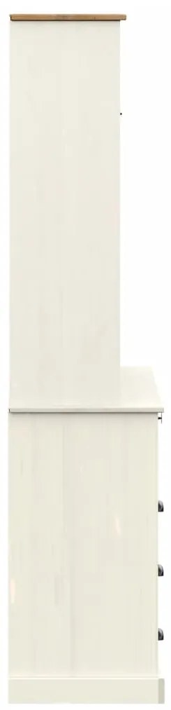 Armário alto VIGO 80x40x176 cm madeira de pinho maciça branco