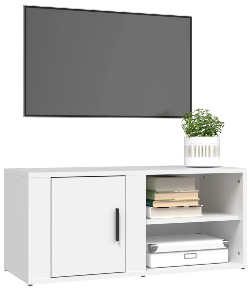 Móveis TV 2pcs 80x31,5x36 cm derivados de madeira branco