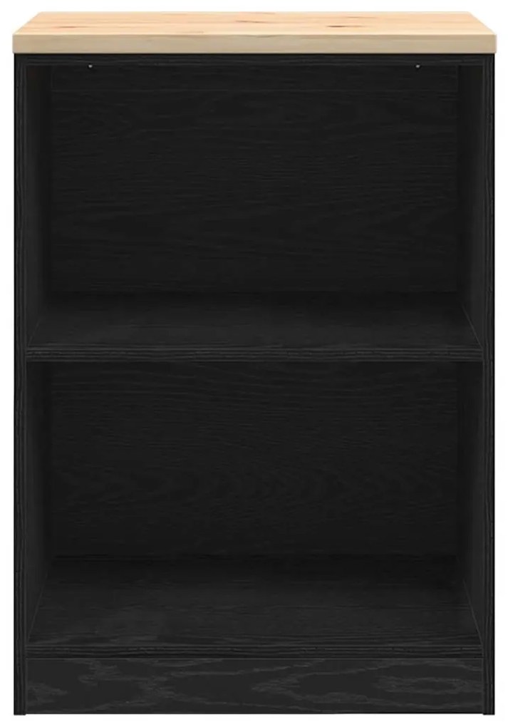 Armário de arrumação de garagem Preto 60x51x85 cm