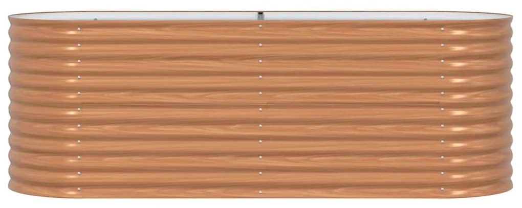 Cama Elevada de Jardim Castanha - Aparência de Madeira 240x80x81 cm de