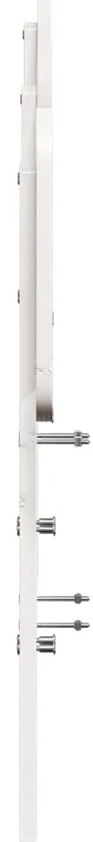 Cabeceira 140 cm madeira de pinho maciça branco