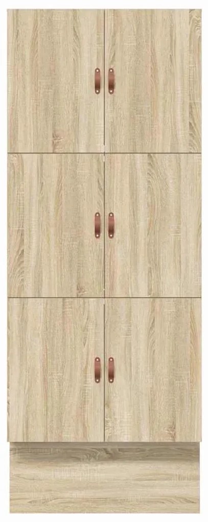 Cama com Arrumação em Carvalho Sonoma 90x200 cm