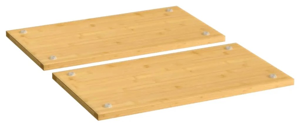 vidaXL Coberturas para fogão 2 pcs 50x28x1,5 cm bambu