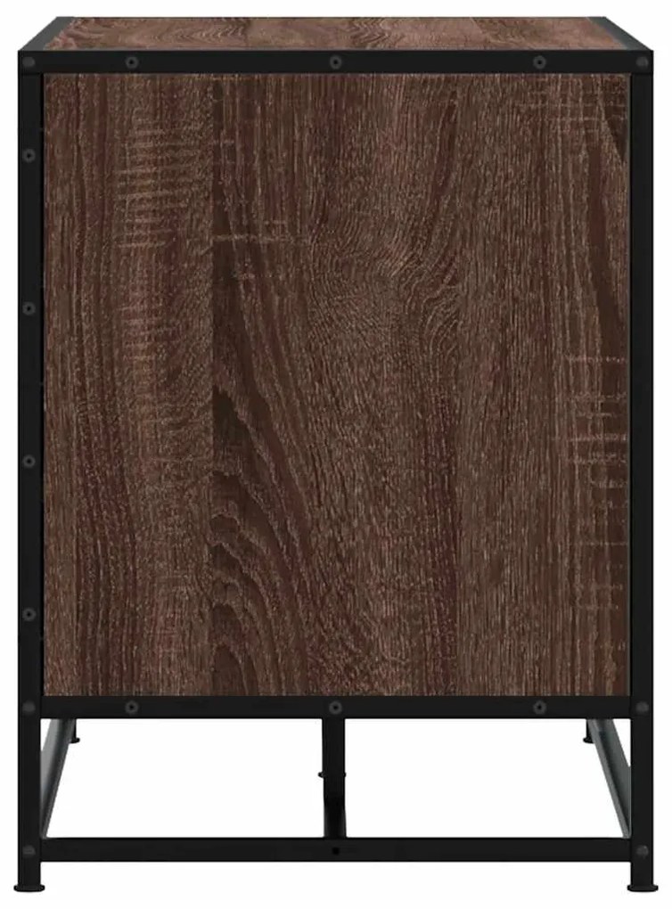 Banco calçado carvalho castanho 100x40x53,5 cm madeira e metal