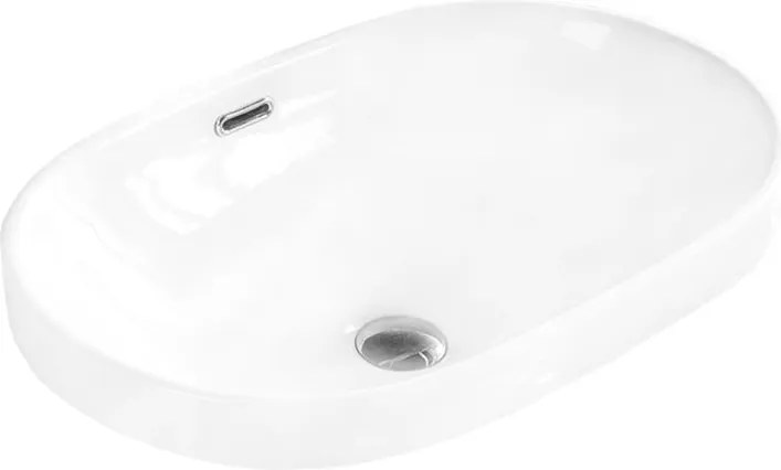 Mexen Viki lavatório embutido na bancada 61 x 40 cm, branco - 25356100