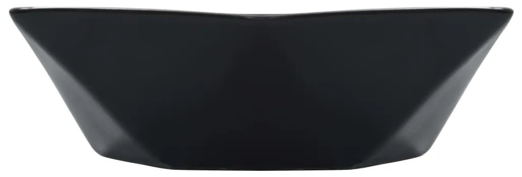 Lavatório 41x36,5x12 cm cerâmica preto
