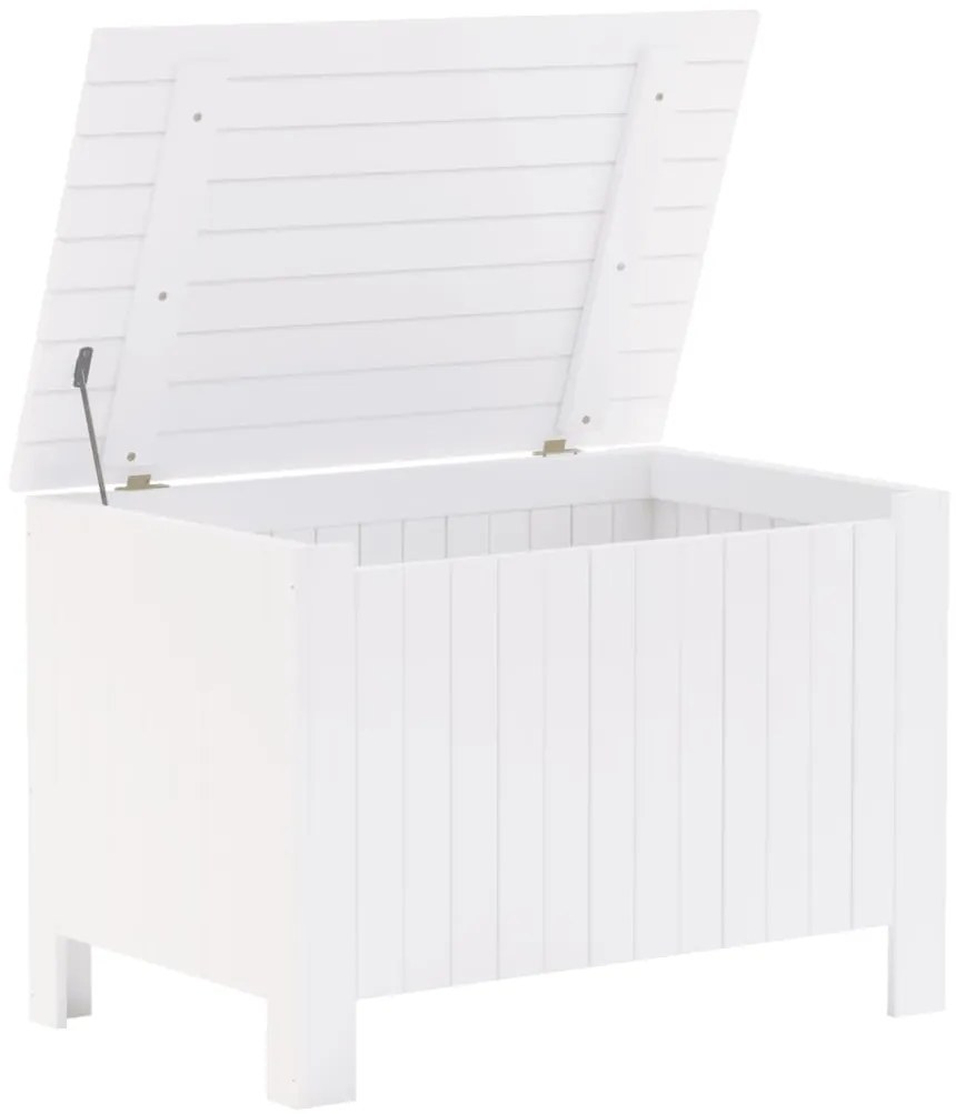 Caixa de arrumação c/ tampa RANA 80x49x54cm pinho maciço branco