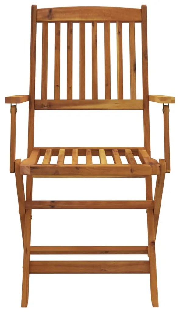 Conjunto de jantar para jardim 9 pcs madeira de acácia maciça