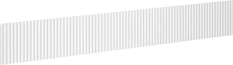 Mexen Rivel frente canelado para corpo de armário de casa de banho 120 x 20 cm, branco mate - 91A20-1200-235-1-01