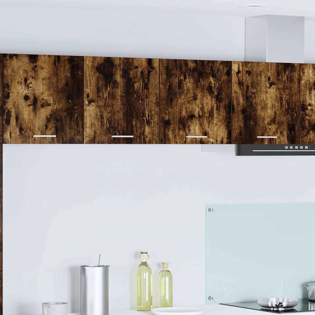 vidaXL Armário suspenso Riga Carvalho Defumado 80 x 31 x 40 cm