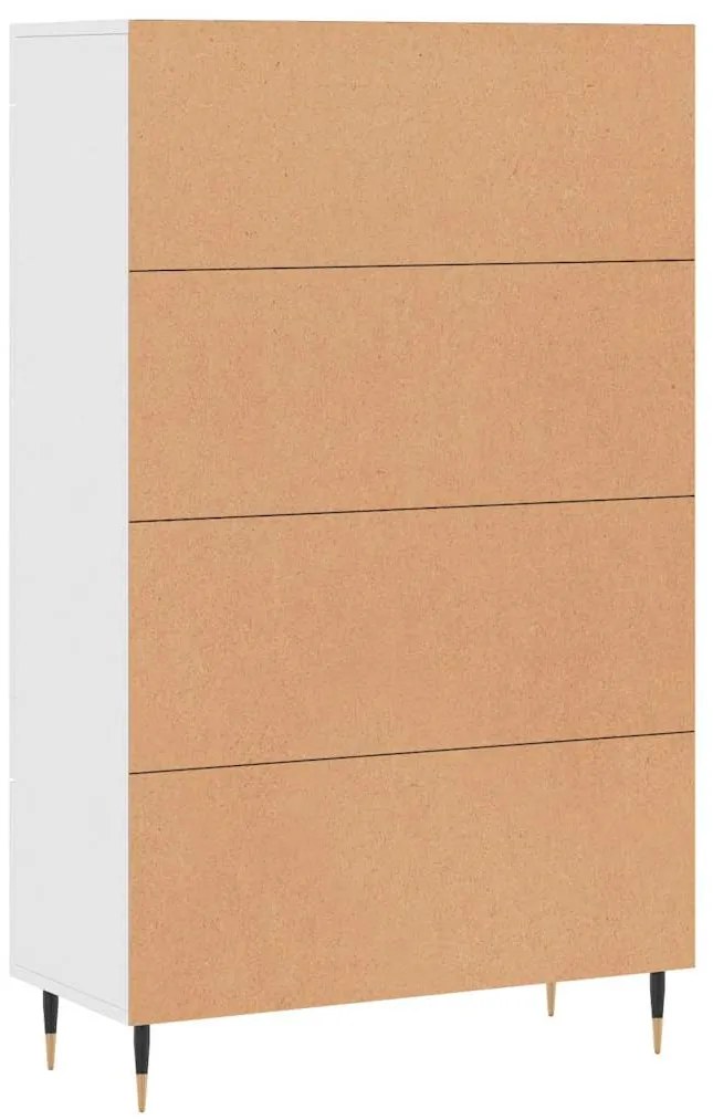 Aparador alto 69,5x31x115 cm derivados de madeira branco