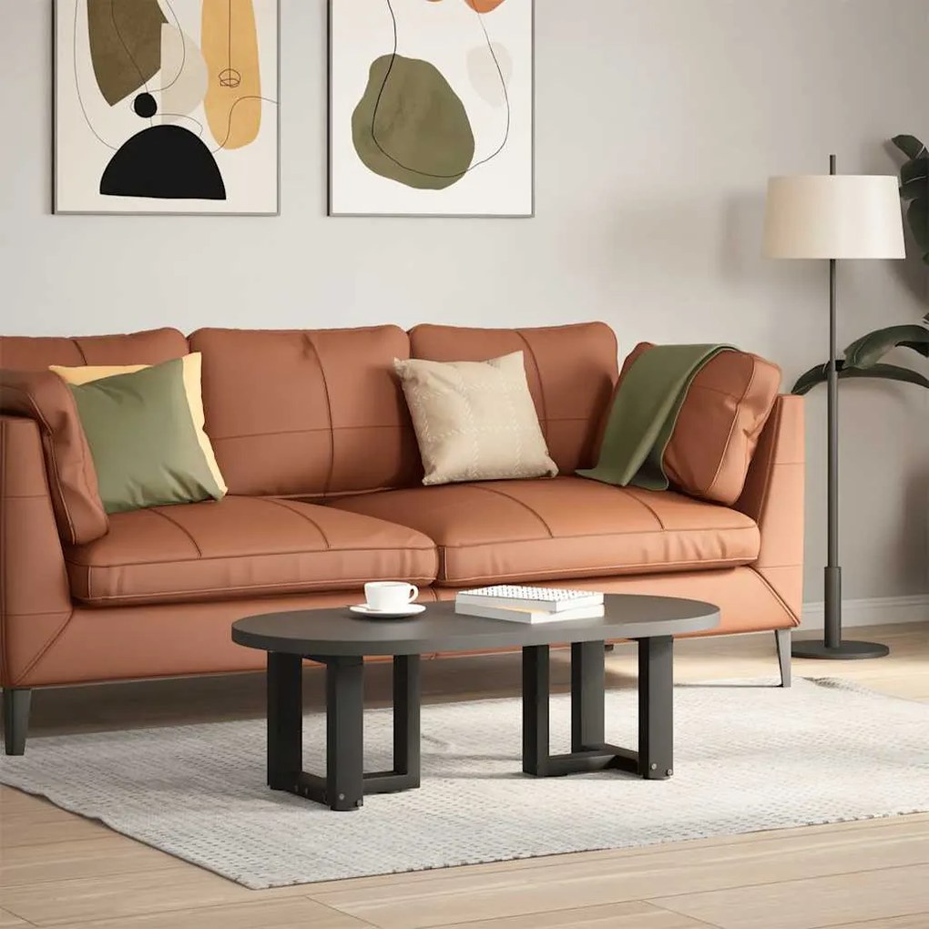 Pés para mesa de centro em forma de T, 2 peças, preto, 30x25x(30-31) c