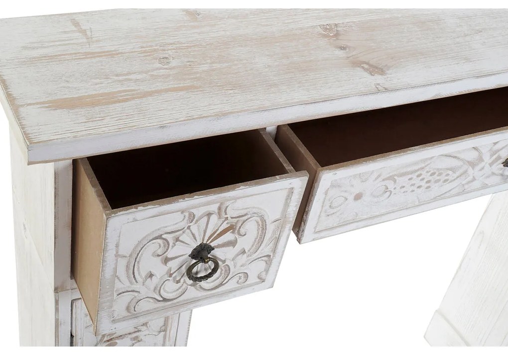 Frente de lareira DKD Home Decor Ferro 120 x 23 x 95 cm Metal Madeira de abeto 30 x 40 cm