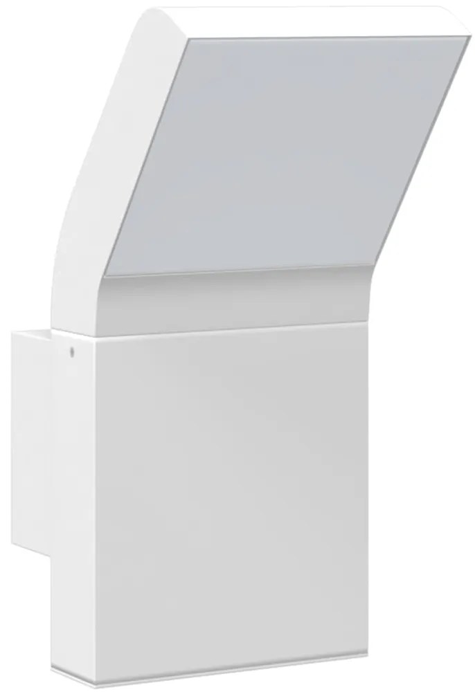 Candeeiro de parede LED para exterior alumínio fundido branco