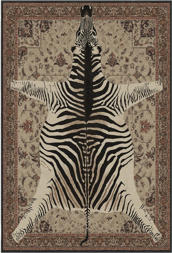 Tapete lavável de pelo curto Safari by Iris Apfel