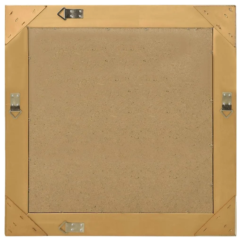 Espelho de parede estilo barroco 60x60 cm dourado