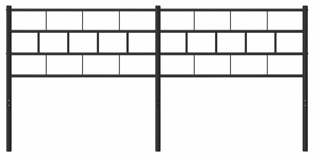 Cabeceira de cama 180 cm metal preto
