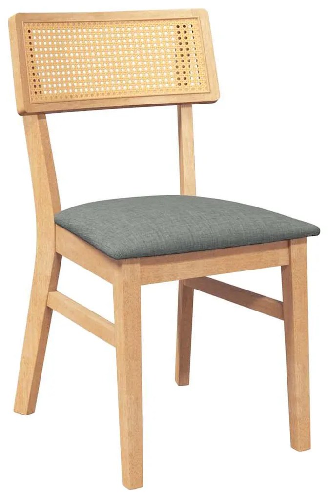 Cadeiras de jantar com almofadões 2 pcs madeira maciça