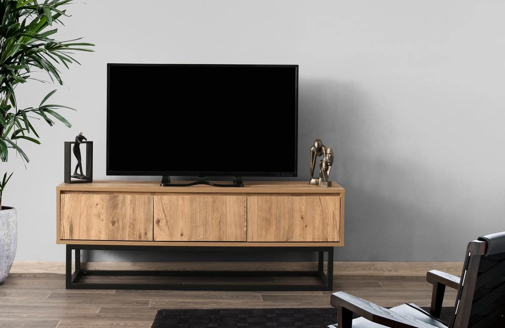 Móvel TV Tılsım – Preto – 140x50x40 cm