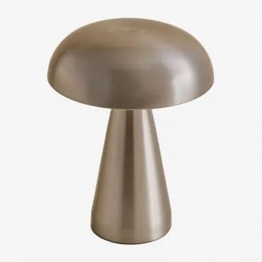 Candeeiro De Mesa Sem Fios Galina Led ↑20 Cm Cinza Aço - Sklum