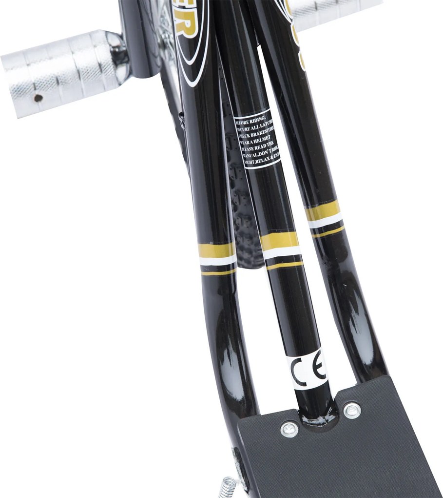 Trotinete para Crianças acima de 5 anos Scooter de 2 Rodas Grandes Insufláveis de 16 Polegadas com Freios e Guidão Ajustável em Altura 143x58x92-100cm