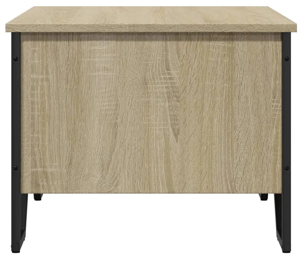 Mesa de centro 75x51x40 cm madeira processada carvalho sonoma