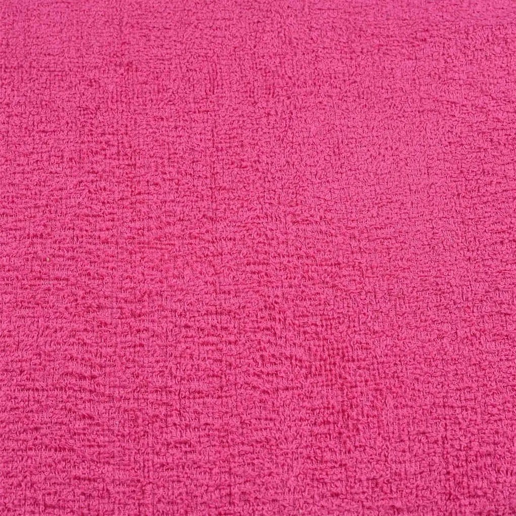 Toalhas de mãos 10 pcs 50x100 cm 360 gsm 100% algodão rosa