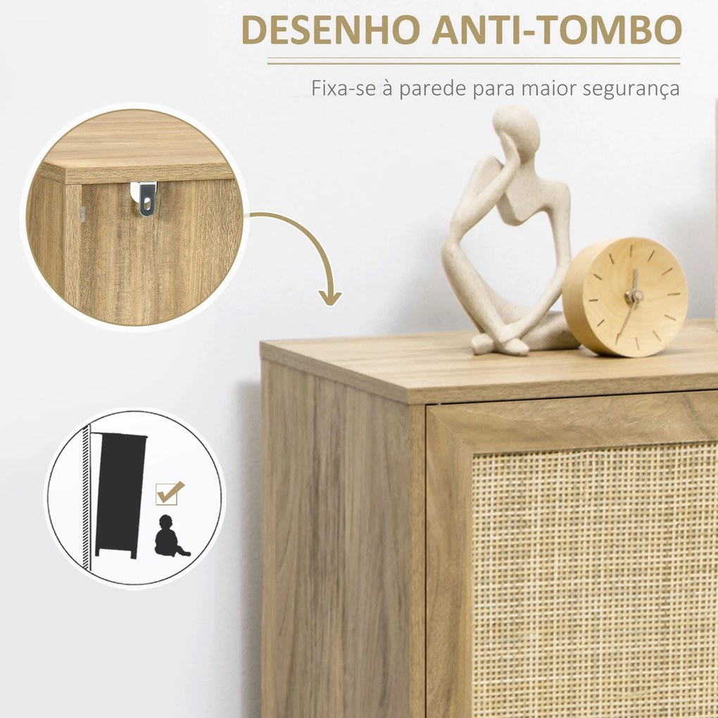 Aparador de Sala de Estar Buffet para Sala de Jantar Móvel Auxiliar de