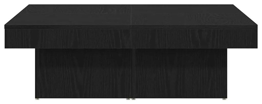 Mesa de Centro vidaXL Preta em Carvalho de 90x90x28 cm de Madeira de E