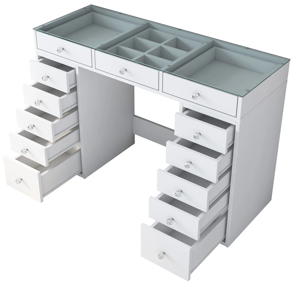 Mesa de Maquilhagem BJ105 – Branco – 120x79,8x44,5 cm