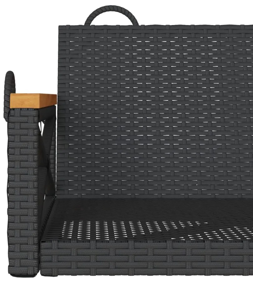 Banco baloiço 63x62x40 cm vime PE preto