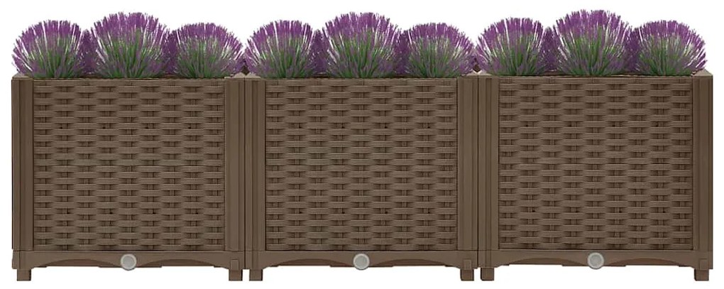 Canteiro elevado 120x40x38 cm polipropileno
